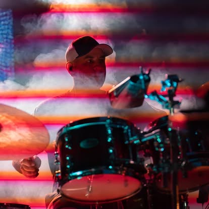 Alex Bowman on drums